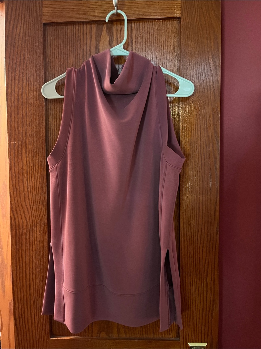 CALIA by Carrie Underwood Sleeveless Cowl Neck Top in Dusty Rose